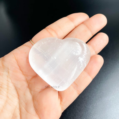 Selenite Heart for Chakra Healing