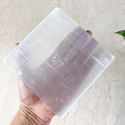 Selenite Plate for Healing Tools