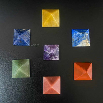 Seven Chakra Mini Pyramids
