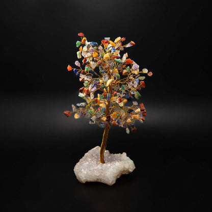 seven chakra crystal tree