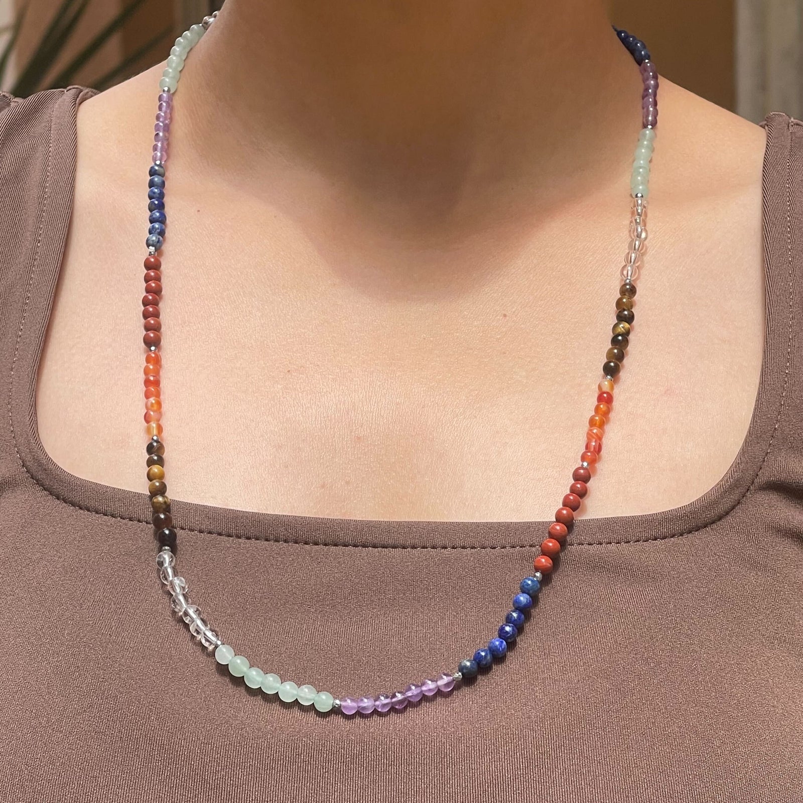 seven chakra mala 4m beads