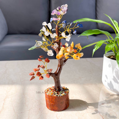 Seven Chakra Crystal Tree Small - 100 Beads