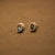 silver stud earrings with labradorite