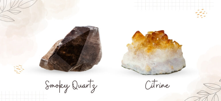 smoky quartz and citrine mobile banner image