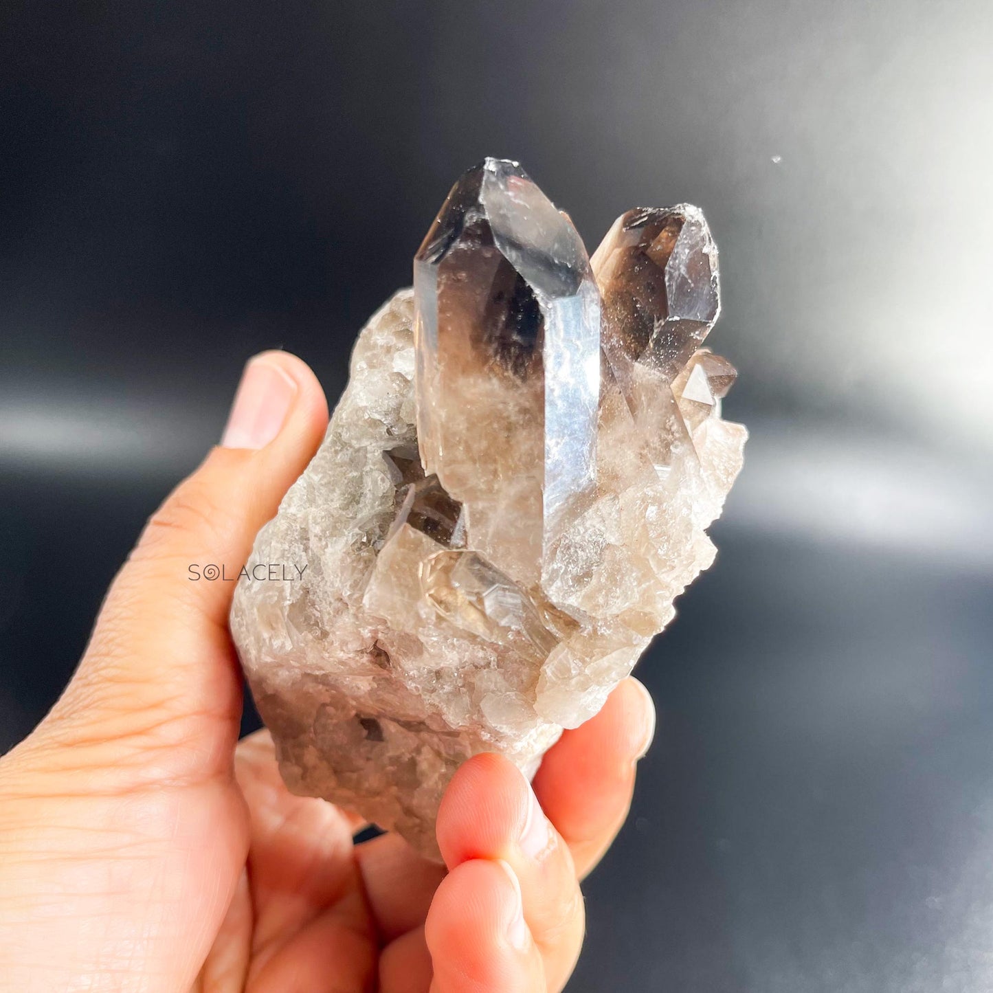 Smoky quartz decorative piece
