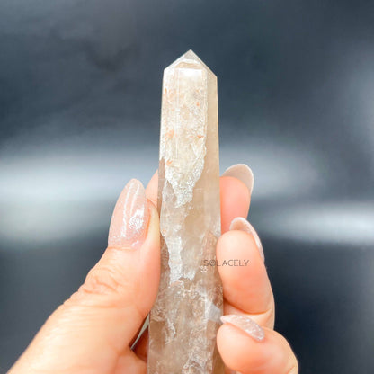 Smoky quartz energy healing tower