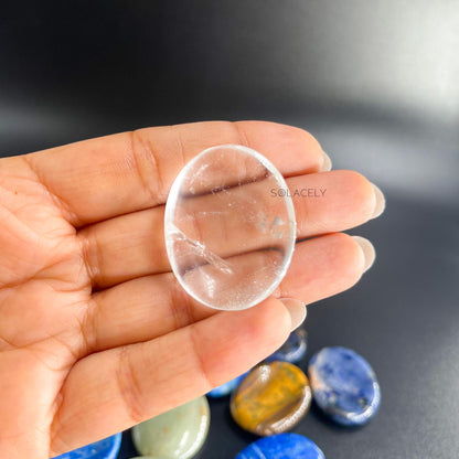 smooth quartz worry stone