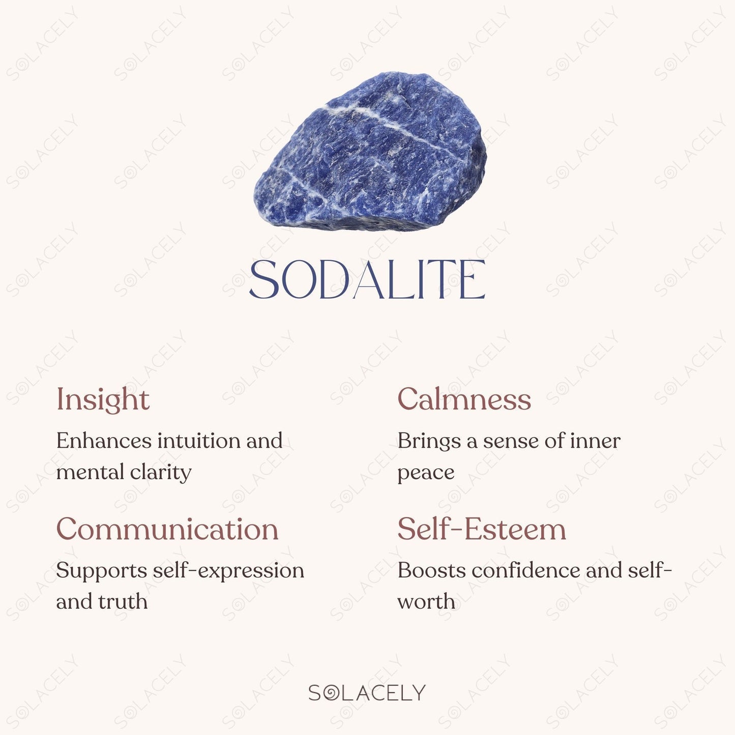 Sodalite Crystal Bracelet with spiritual benefits