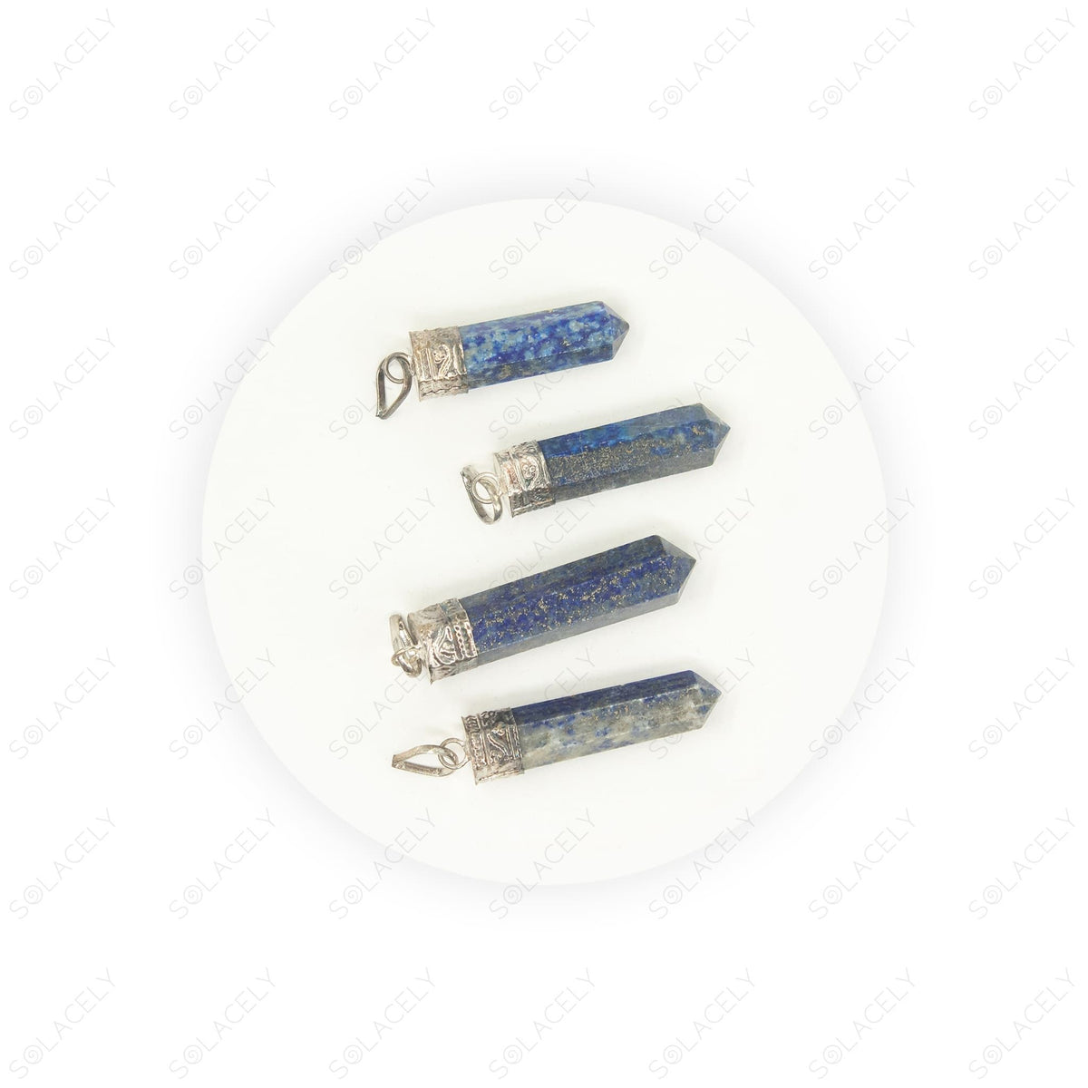 lapis lazuli and sterling silver pendant