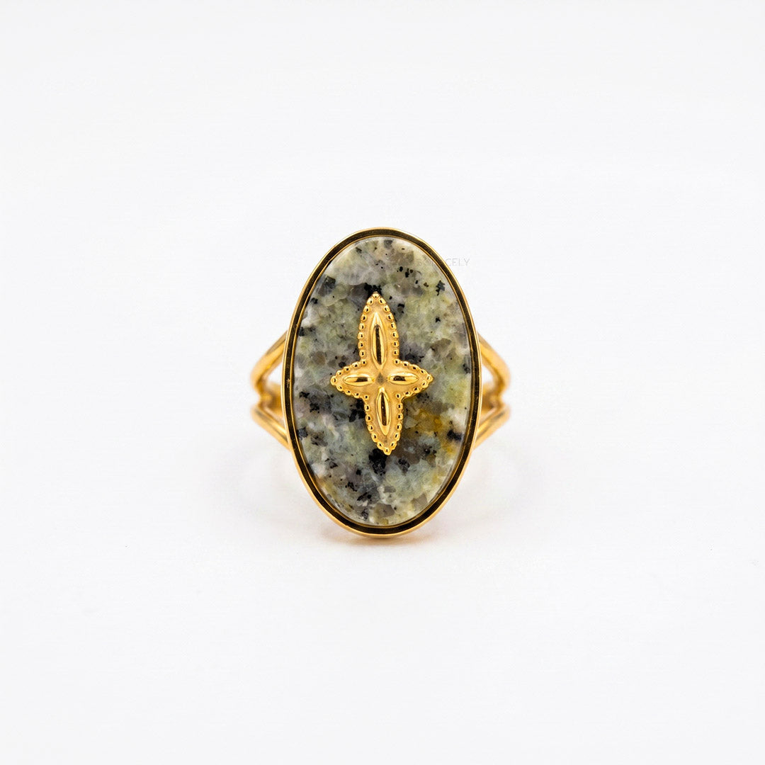 African Turquoise Signet Ring