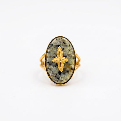 African Turquoise Signet Ring