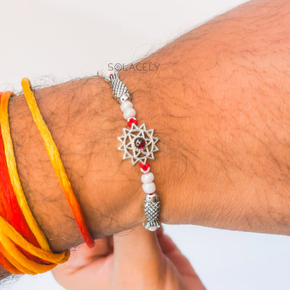Sterling Silver Chakra Rakhi