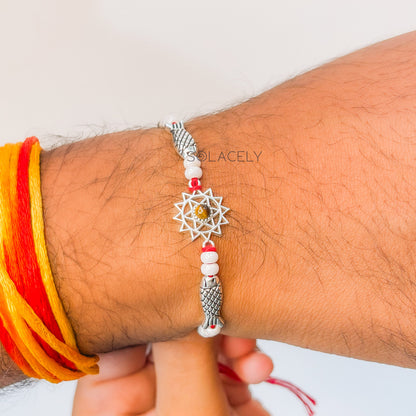 Sterling Silver Chakra Rakhi