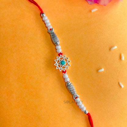 Sterling Silver Chakra Rakhi