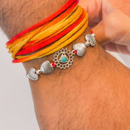 Sterling Silver Chakra Rakhi