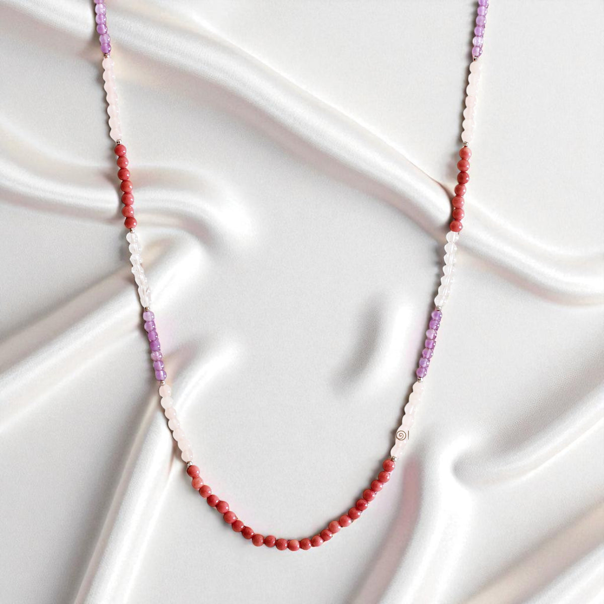 japmala with red and purple beads 