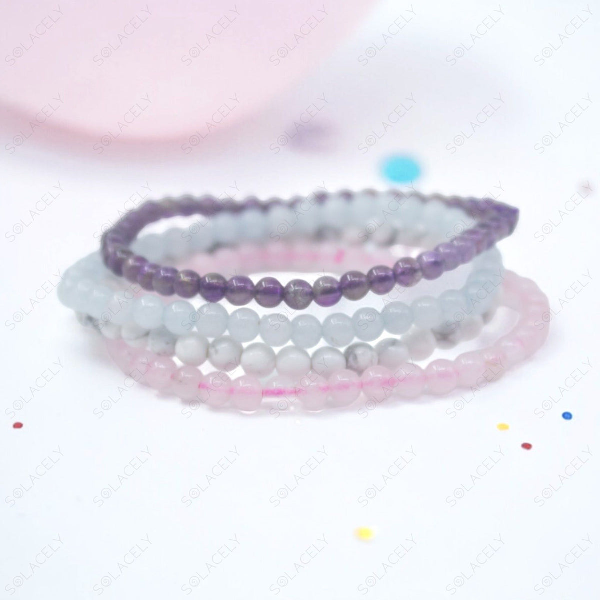 stackable bracelet set for good vibes