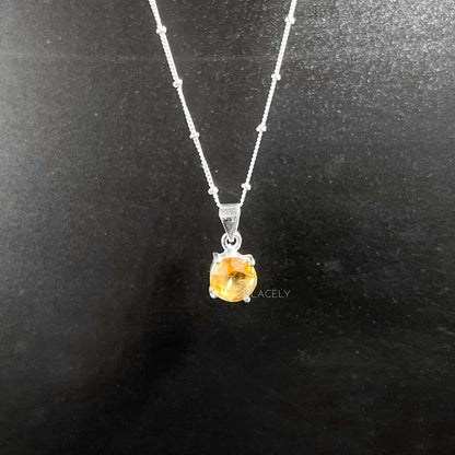 Sterling Silver Citrine Pendant