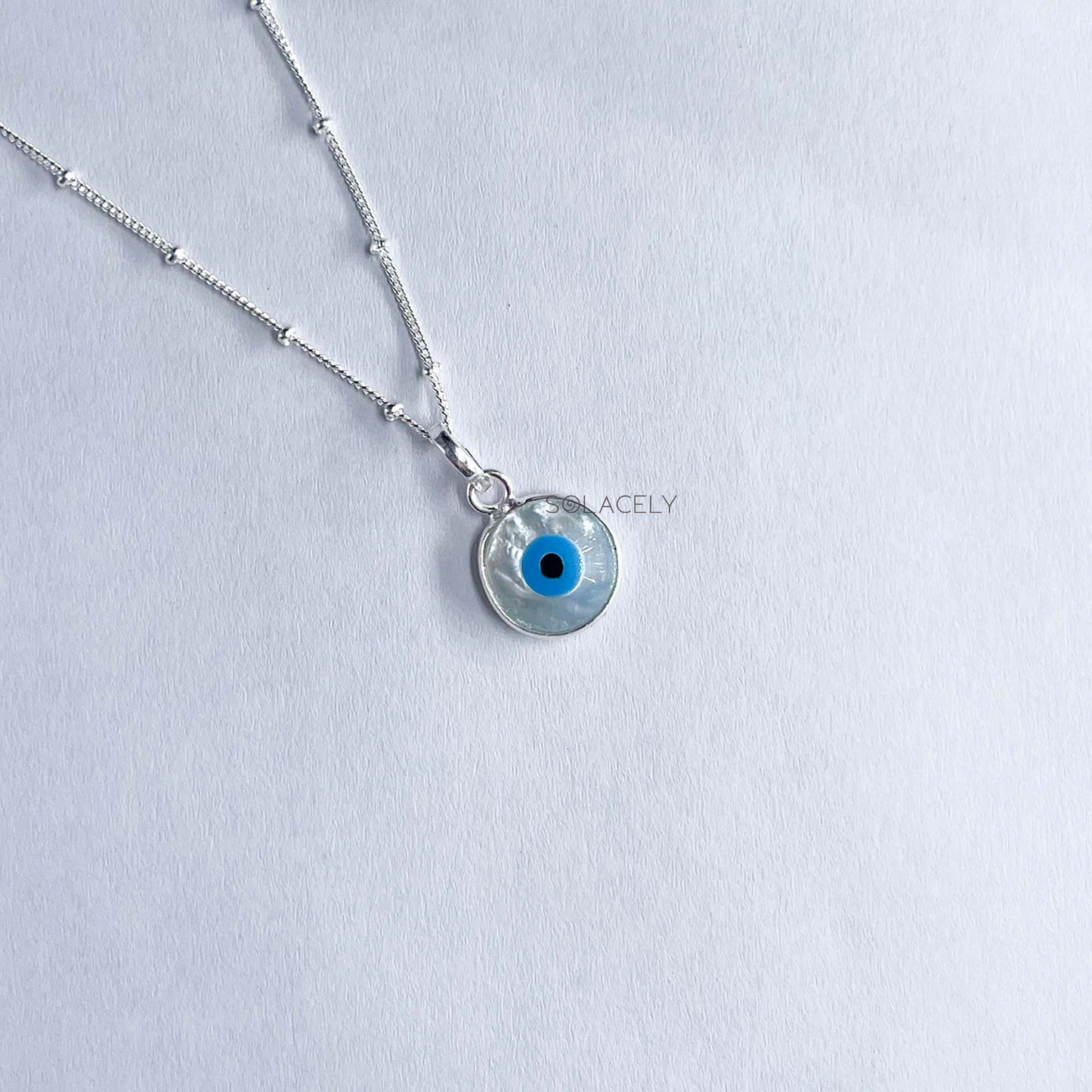 Sterling Silver Evil Eye Pendant