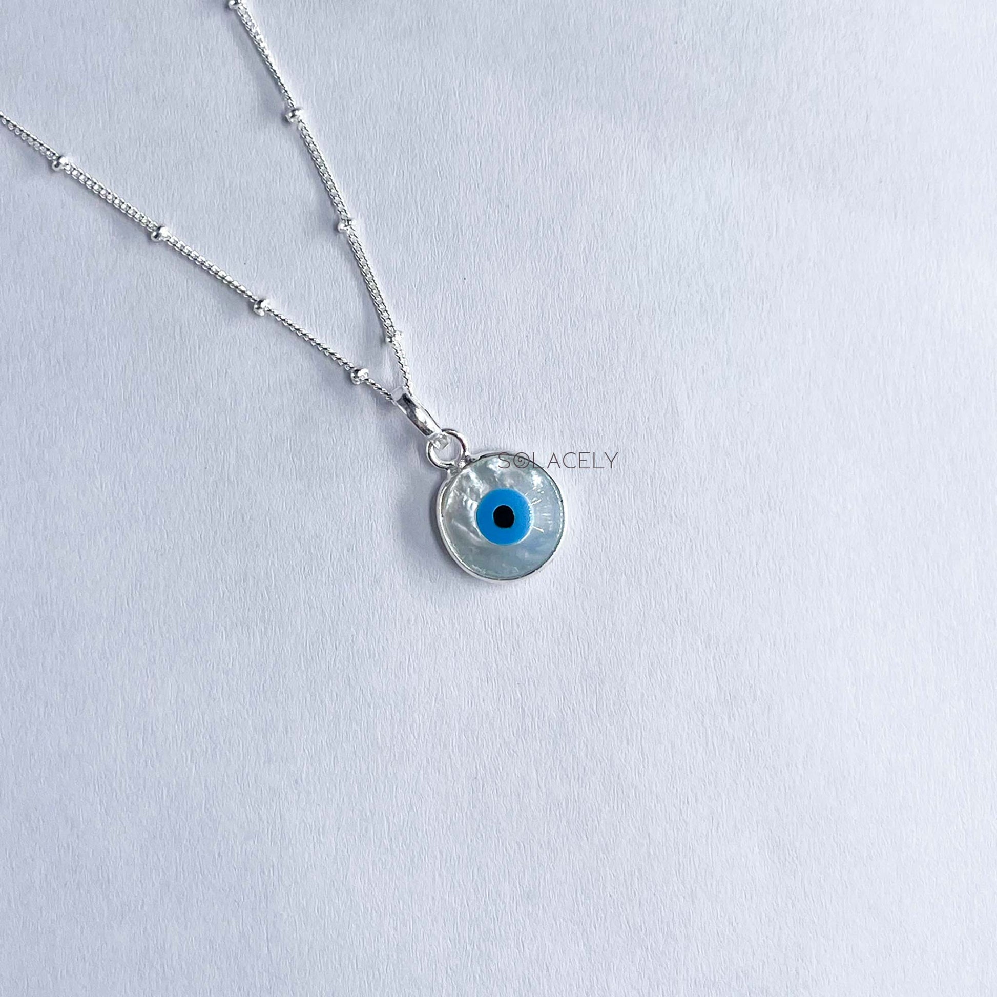 Sterling Silver Evil Eye Pendant