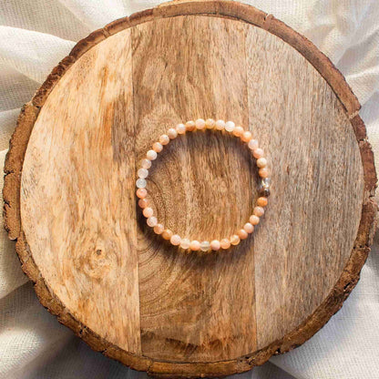 sunstone bead bracelet