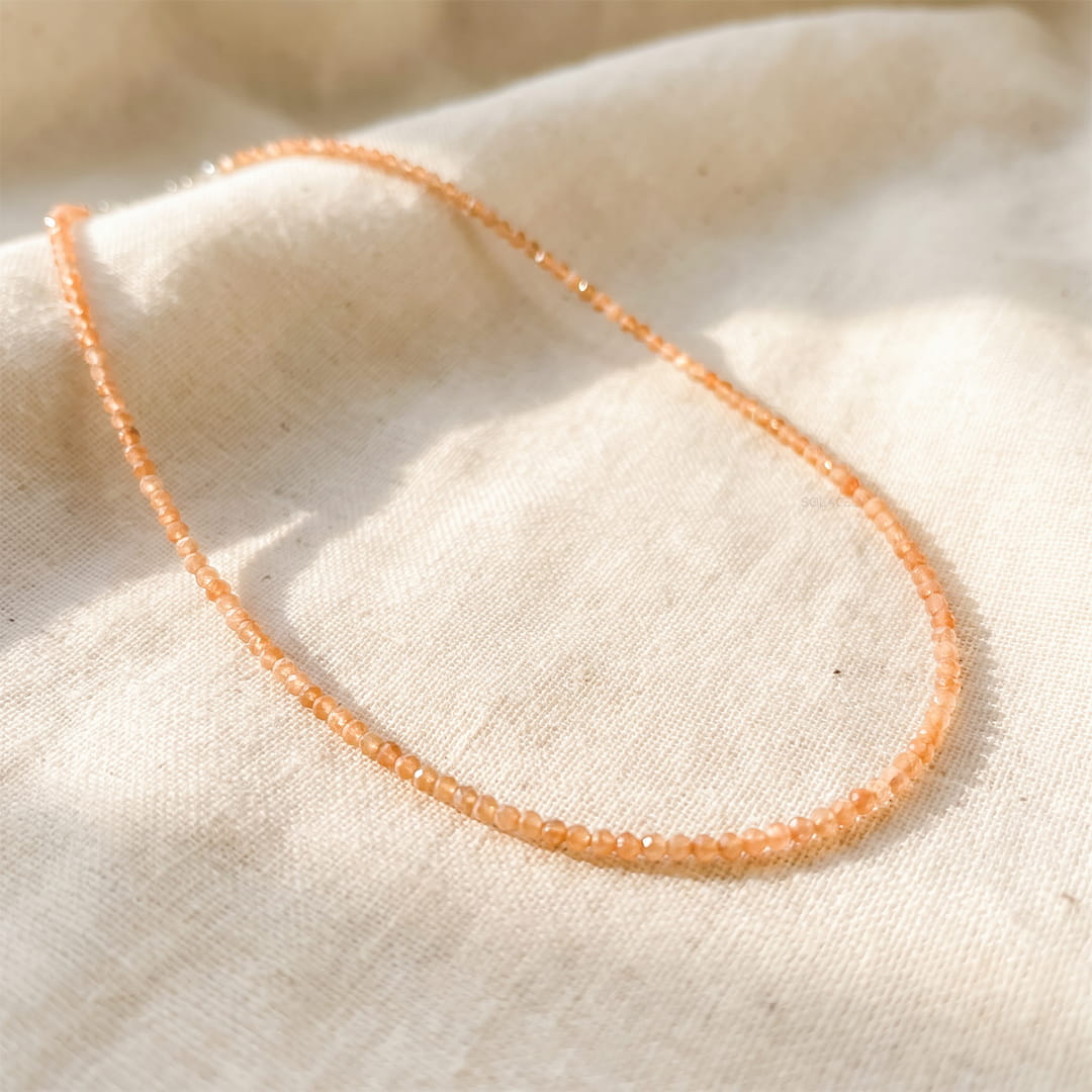 Sunstone healing stone necklace