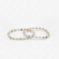 moonstone and sunstone 4mm beads bracelet
