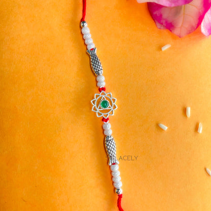 Sterling Silver Chakra Rakhi