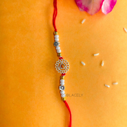 Sterling Silver Chakra Rakhi