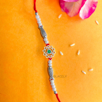 Sterling Silver Chakra Rakhi