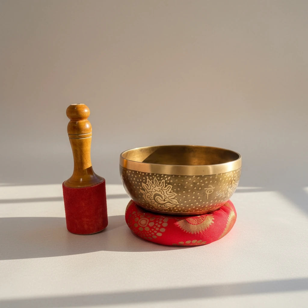 Tibetan Singing Bowl (Designed, 7 inch)