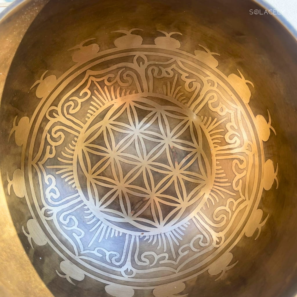 Tibetan Singing Bowl (Designed, 7 inch)