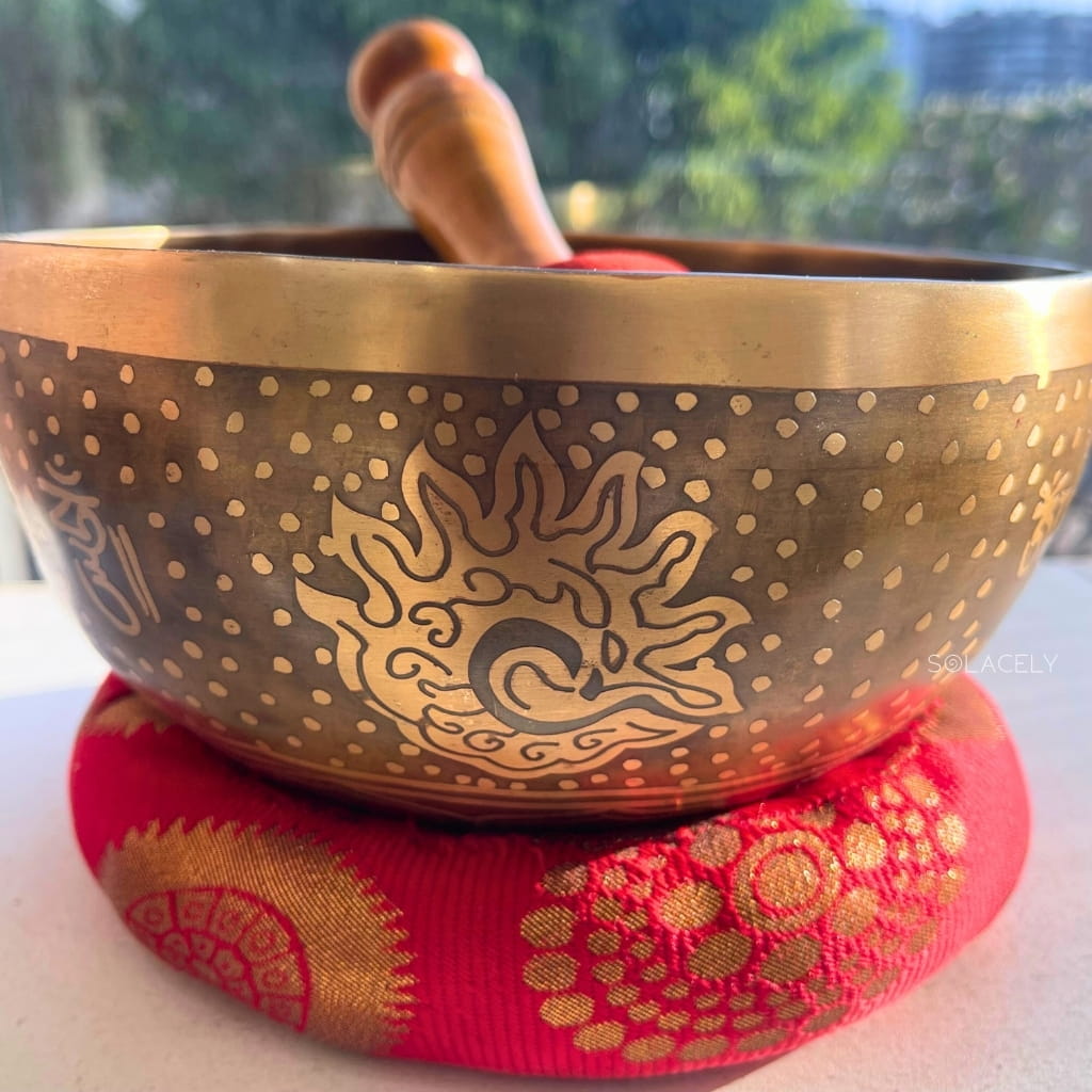 Tibetan Singing Bowl (Designed, 7 inch)