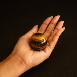 tiger eye gem sphere small