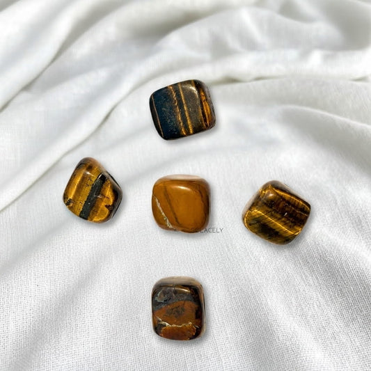 Tigers eye tumble stone