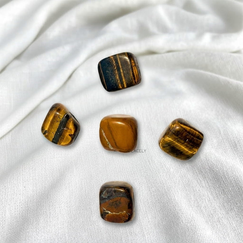 Tigers eye tumble stone