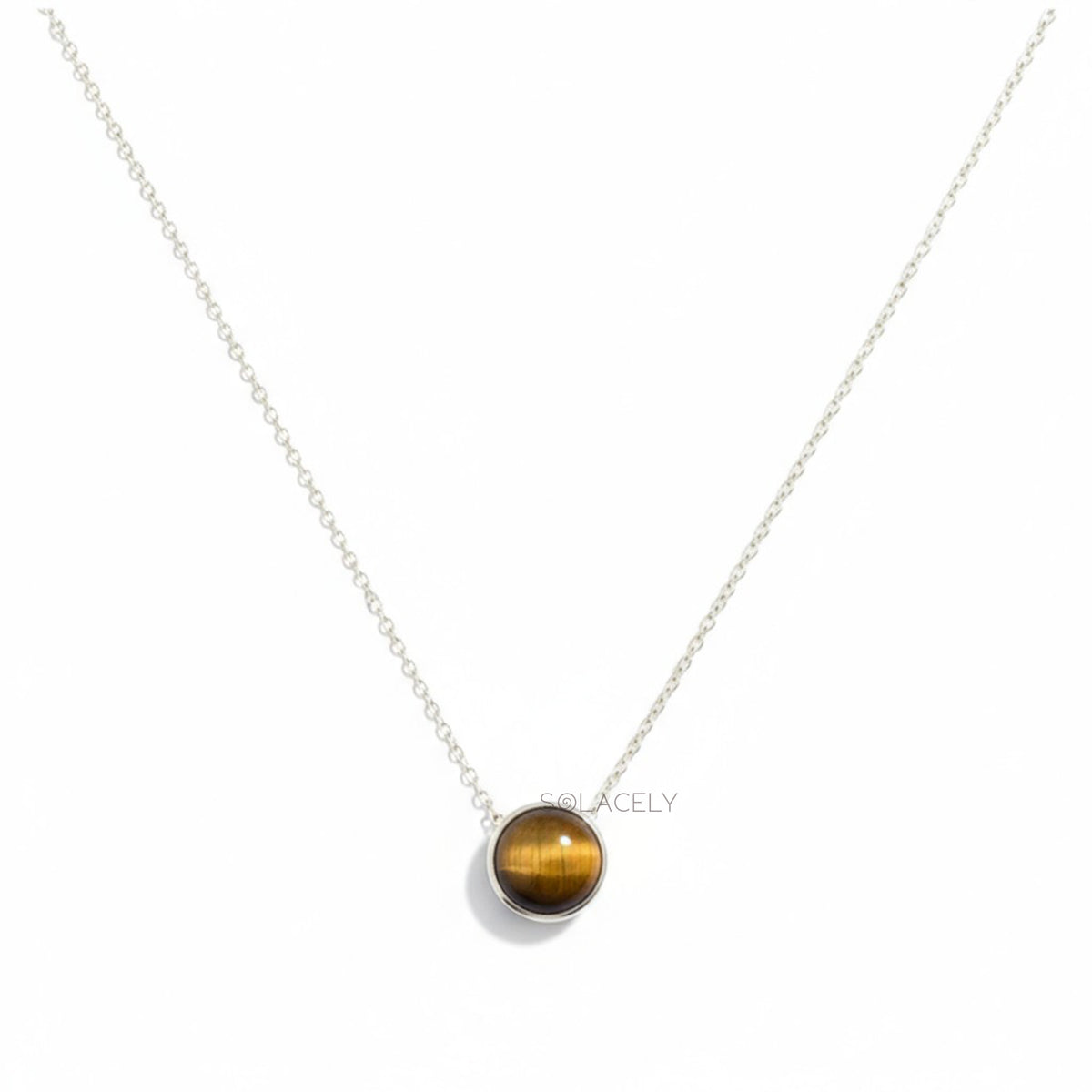 Tiger's Eye Sterling Silver Necklace