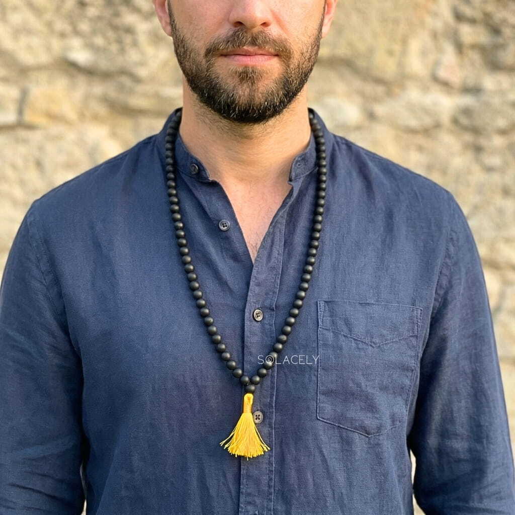 Traditional karungali prayer bead mala