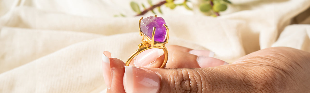 transcend with amethyst ring
