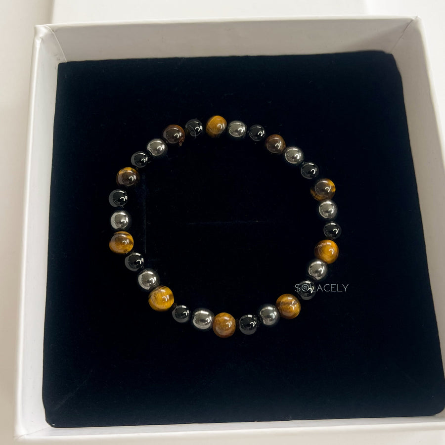 Triple protection crystal bracelet