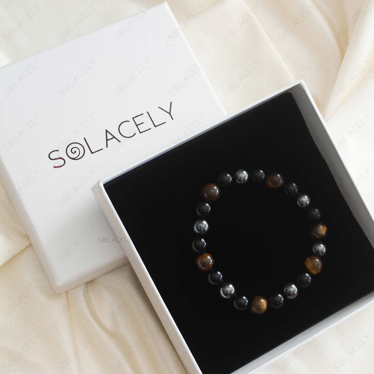 Triple Protection Bracelet - 8mm Beads - Solacely
