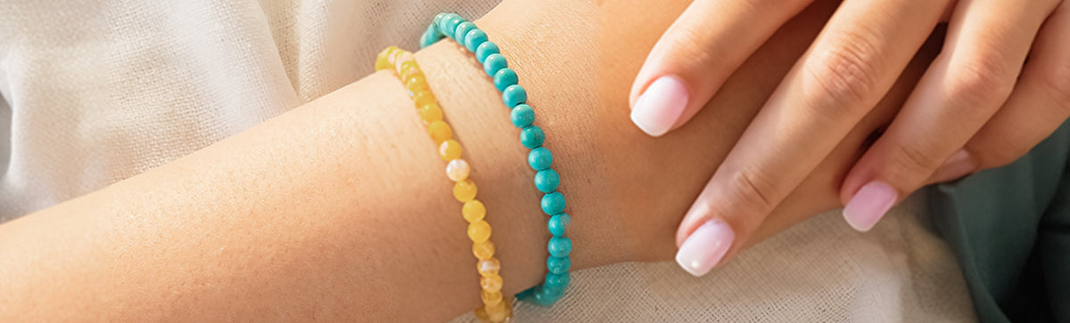 citrine and turquoise crystal