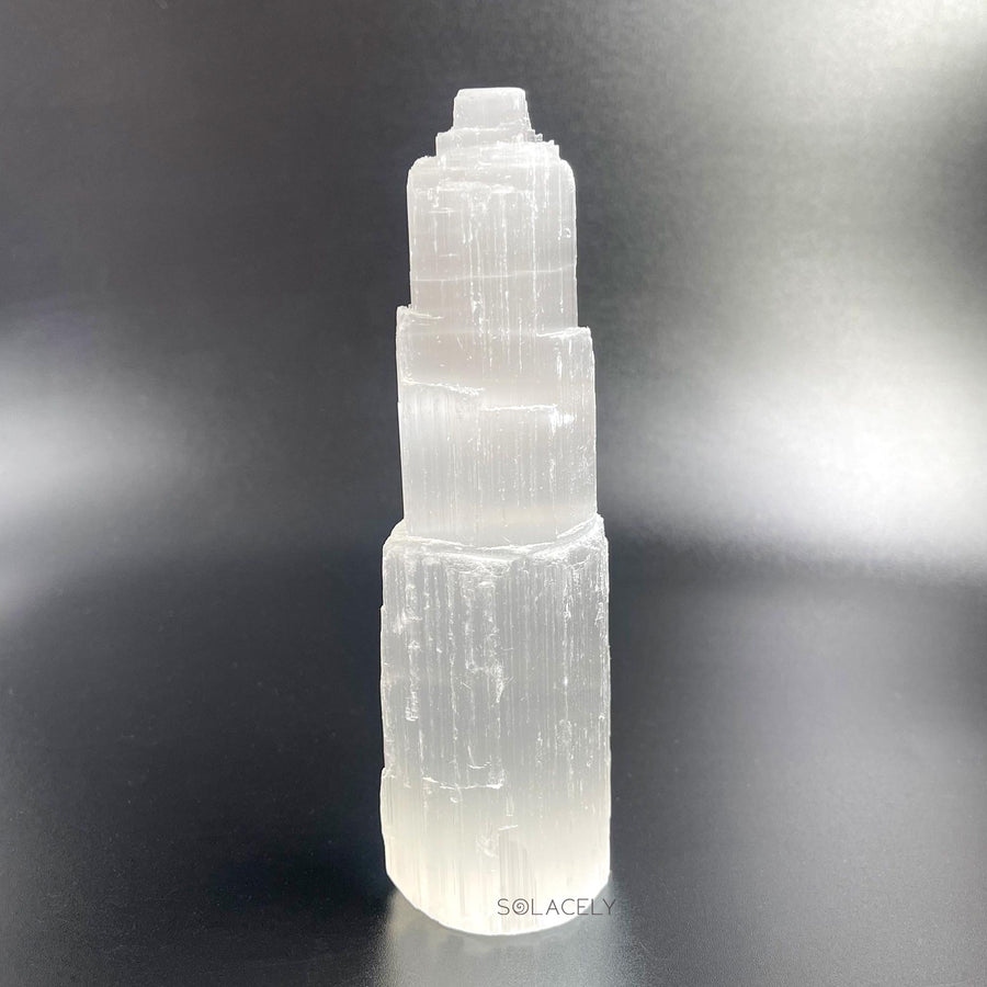 white selenite tower