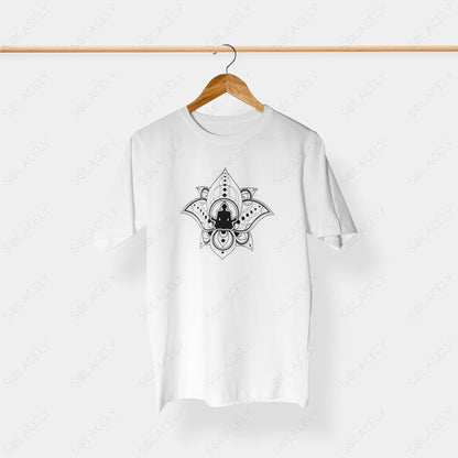 yoga print t shirt