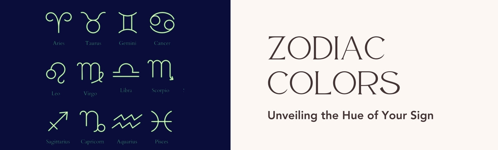 zodiac colors banner image