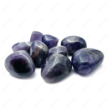 Amethyst tumble stones for meditation