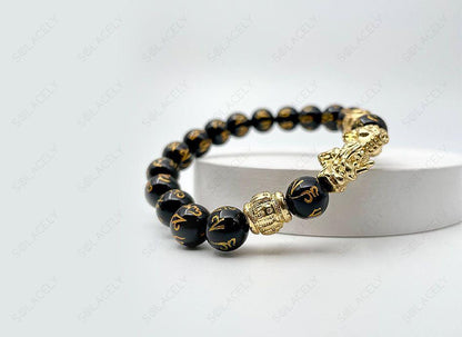 feng shui black obsidian bracelet in india