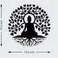 buddha tree wall art size chart