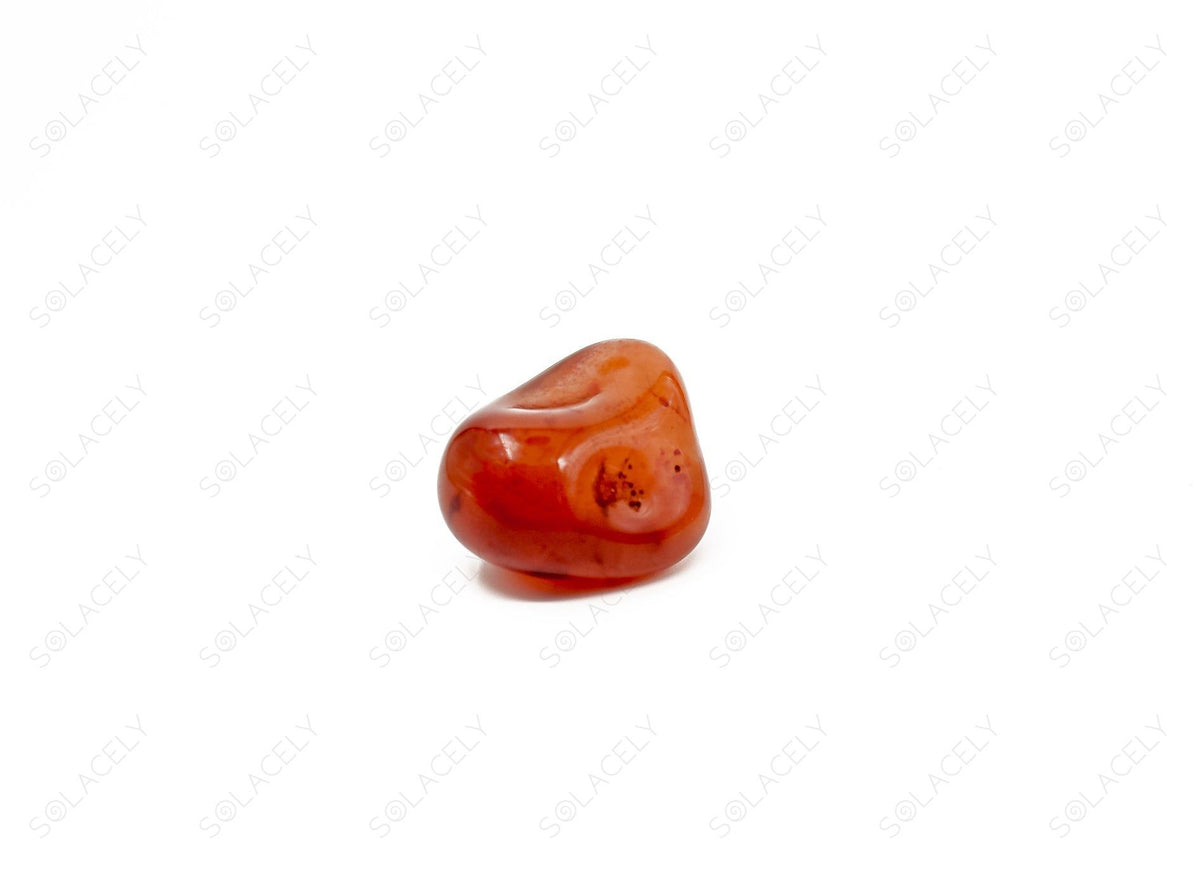 Carnelian crystal tumble stone