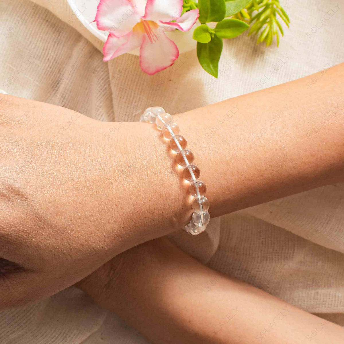 clear quartz crystal bracelets